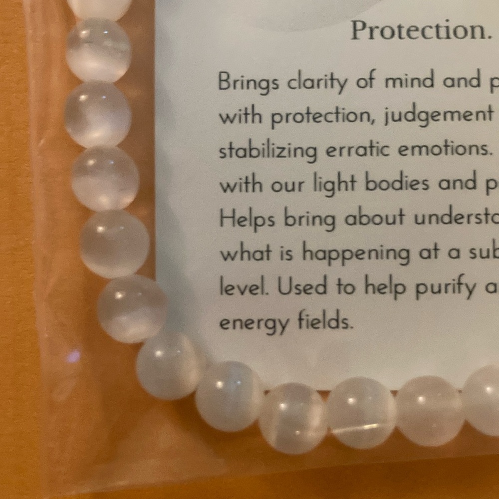 Handmade Selenite bracelet - Picture 2 of 2
